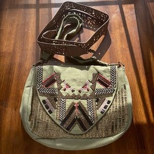 Beaded Noonday Messenger bag